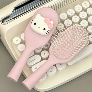 Cute Pink Character Hairbrush Set